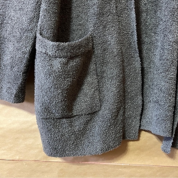 Barefoot Dreams | CozyChic Lite Ribbed Edge Cardi Cardigan Sweater Size M - Picture 7 of 11